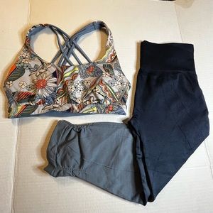 Ombré blue workout set